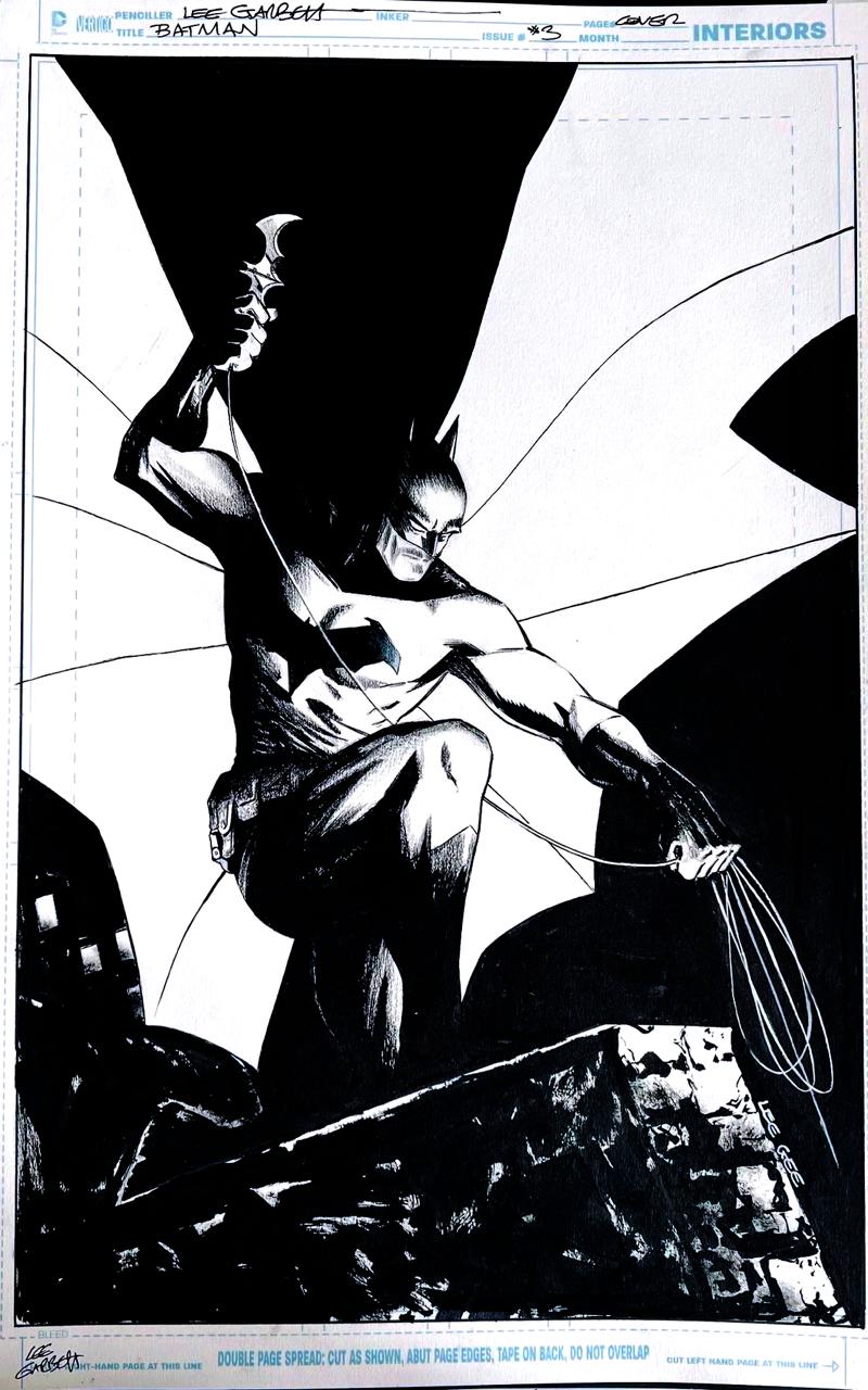 Batman #5 Second Printing - Cardstock Variant Cover - Original Art