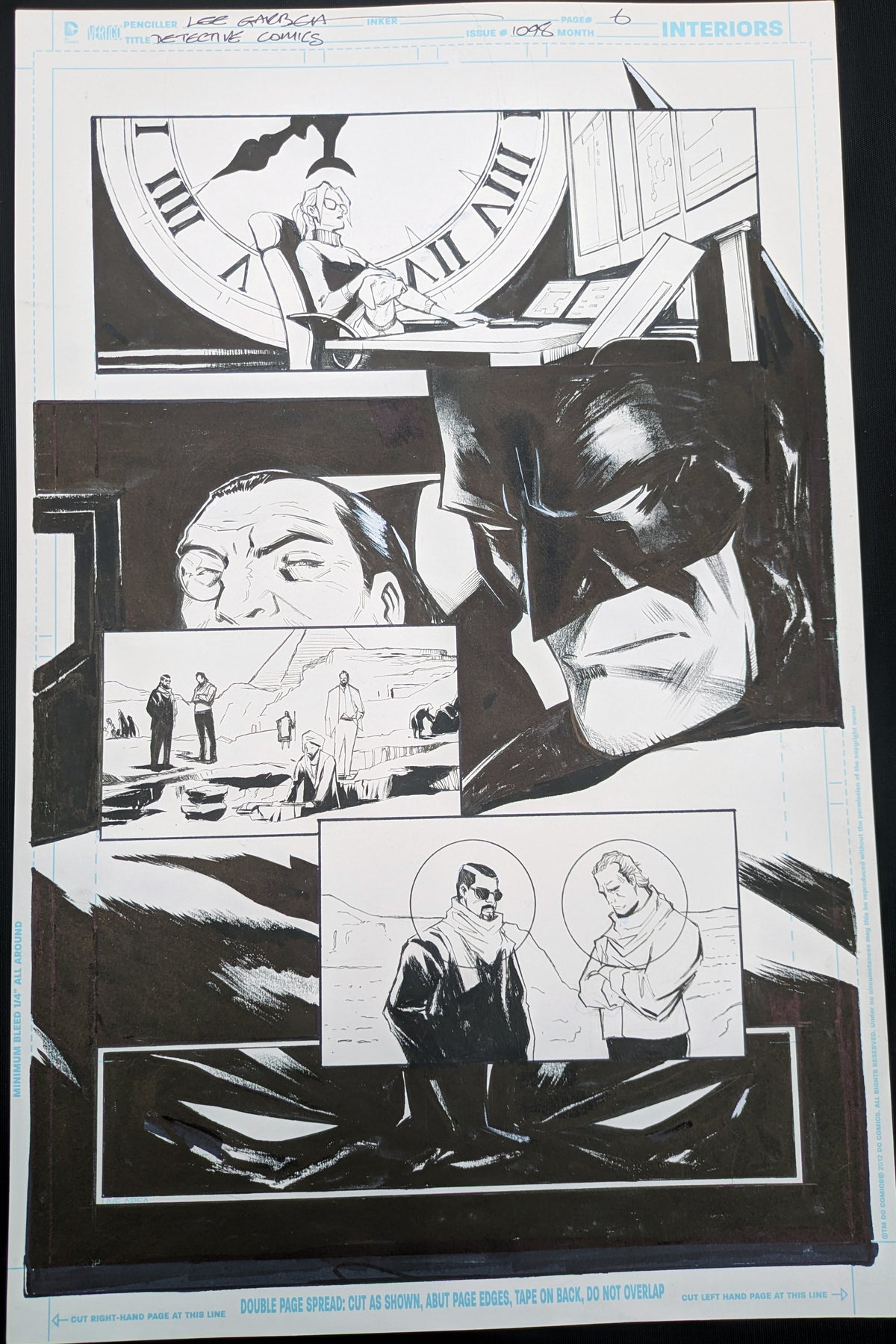 Original Lee Garbett artwork for Batman Detective Comics #1048 page 6