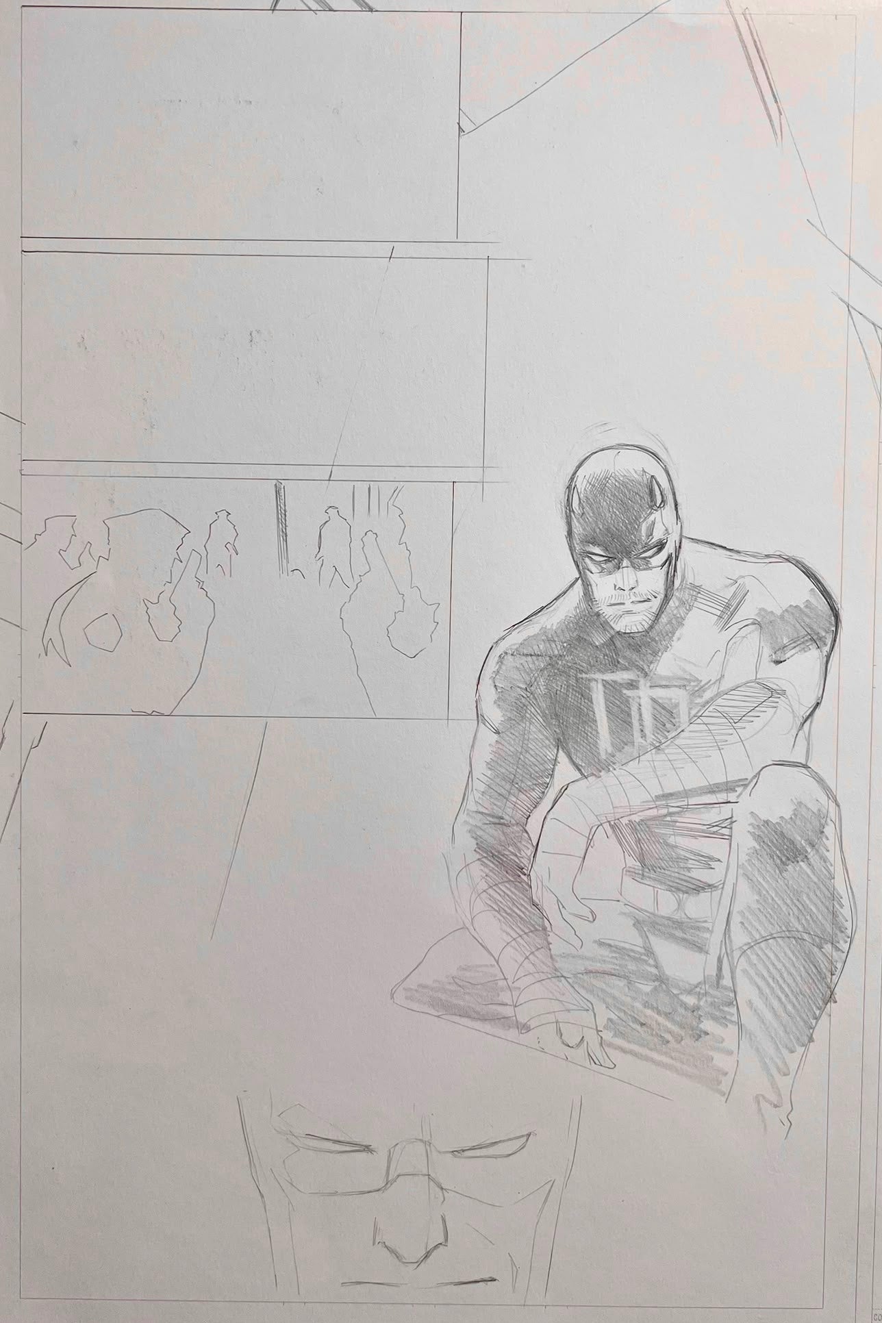 Daredevil #1 - Pencil Test - Original Art