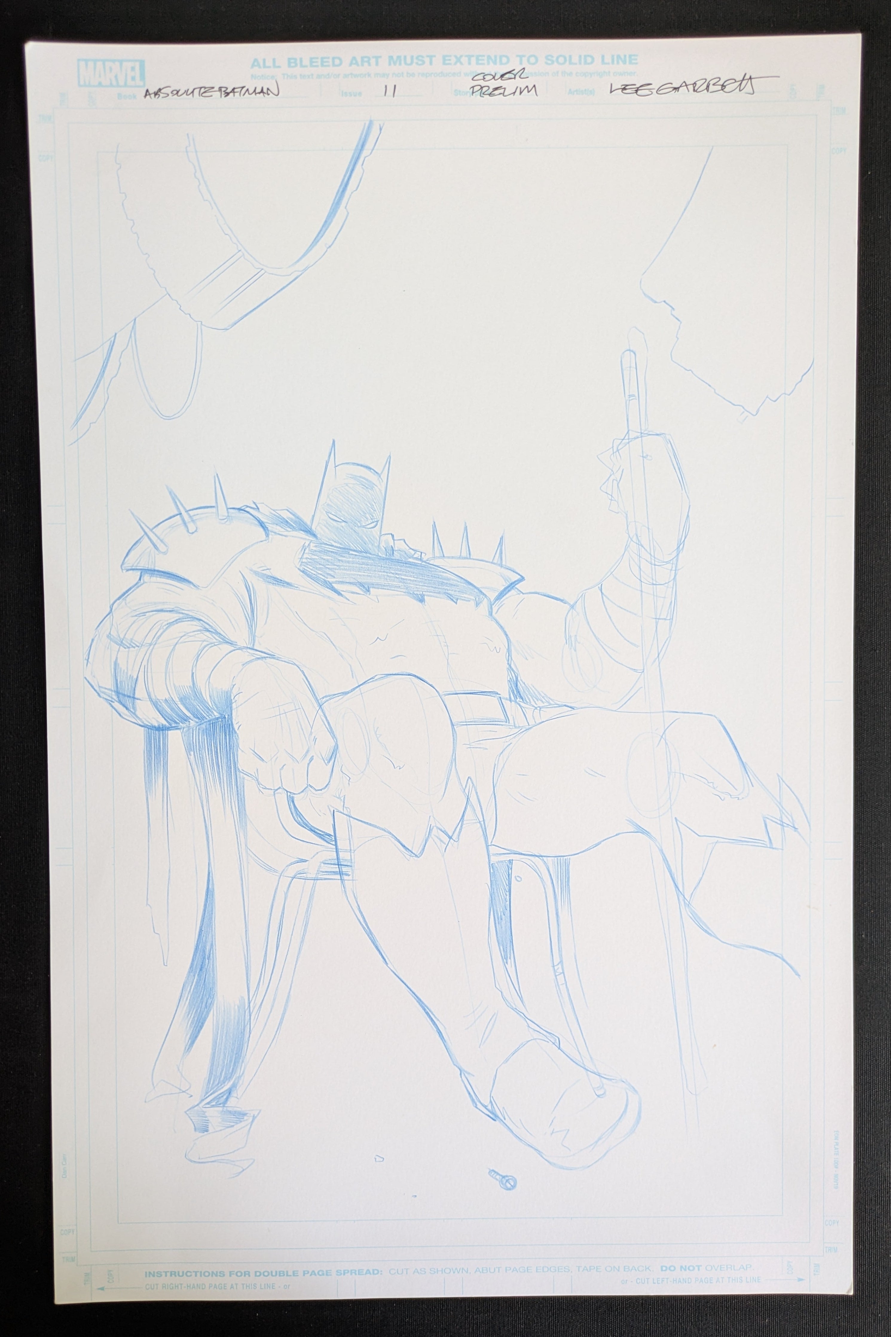 Absolute Batman #11 Original Art – Lee Garbett Cover Prelim