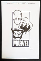 Daredevil #5 – Original Art Cover Corner Box