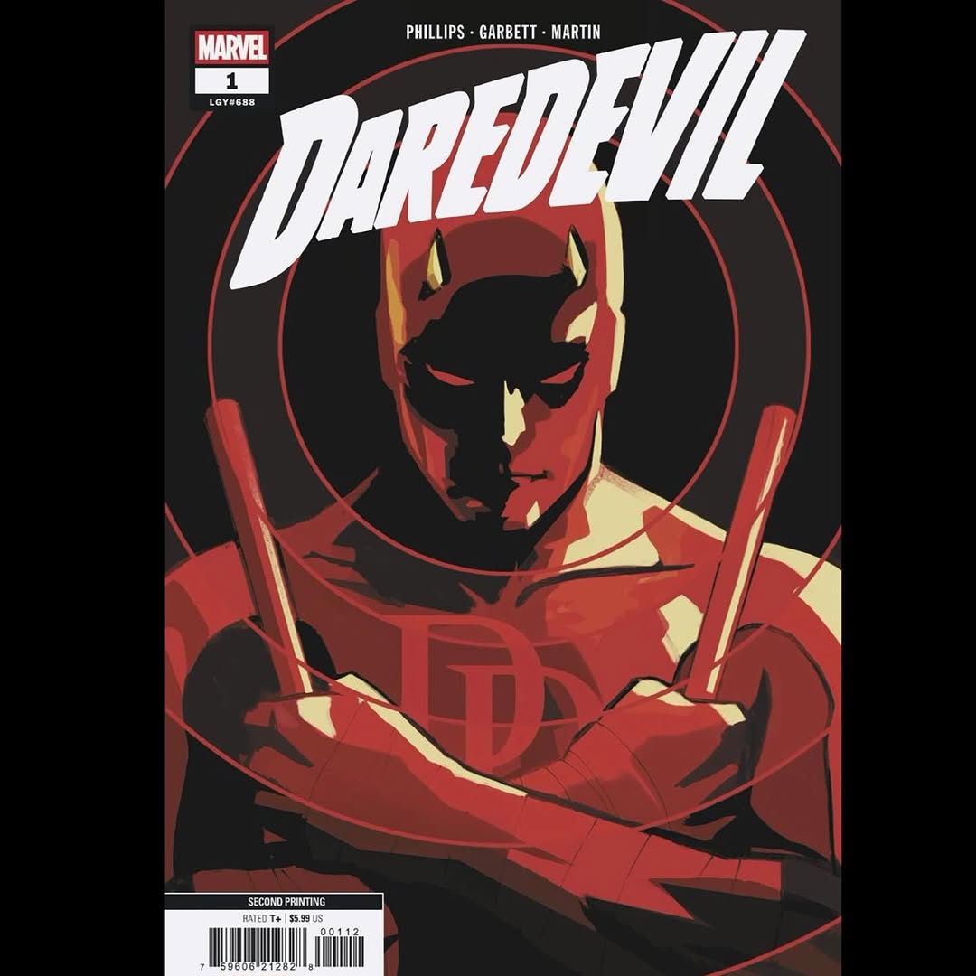 Daredevil #1 second printing cover by Lee Garbett