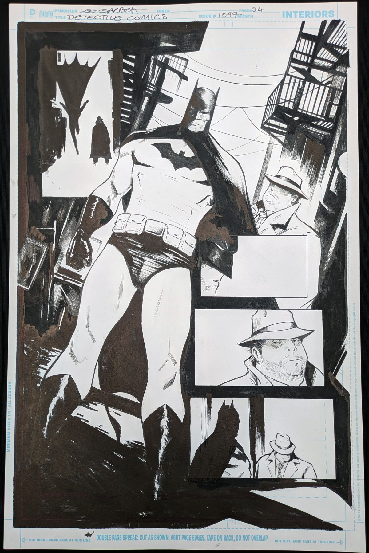 Original Lee Garbett artwork for Batman Detective Comics #1047 page 4
