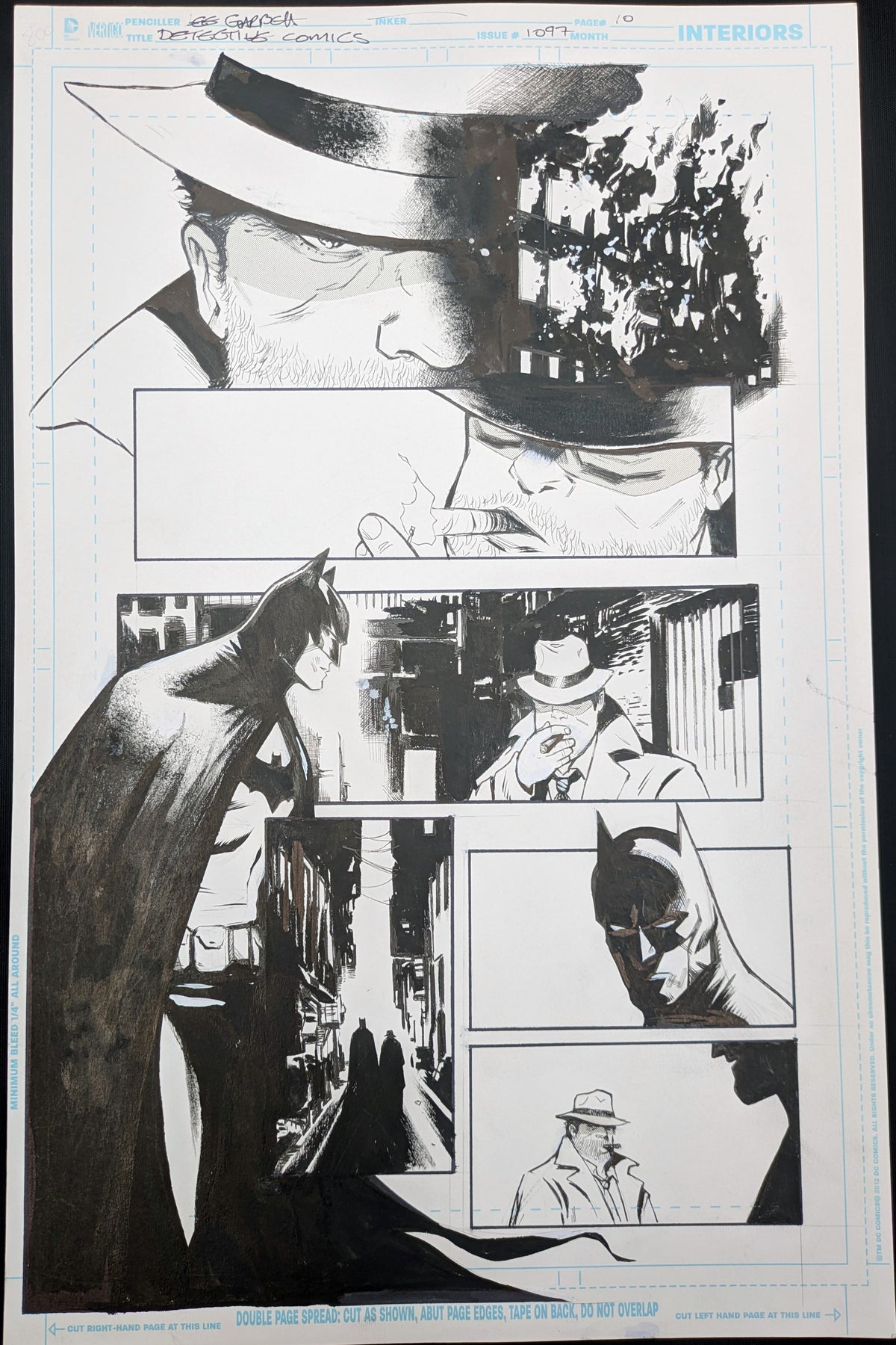 Original Lee Garbett artwork for Batman Detective Comics #1047 page 10
