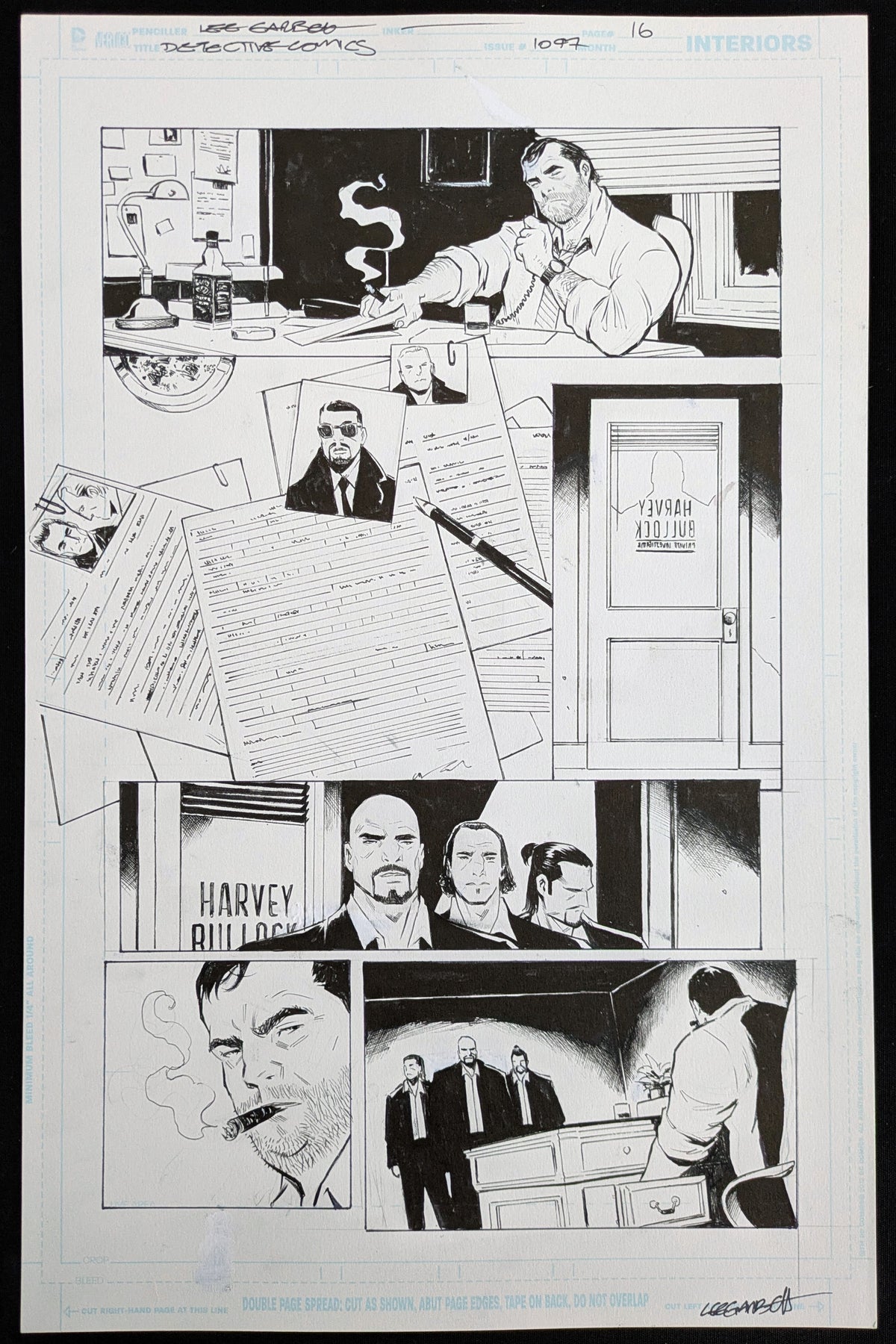 Original Lee Garbett artwork for Batman Detective Comics #1047 page 16