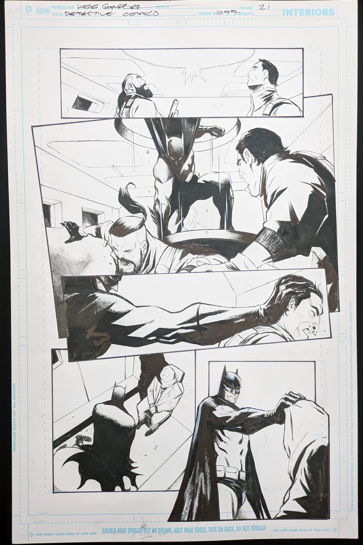 Original Lee Garbett artwork for Batman Detective Comics #1047 page 21