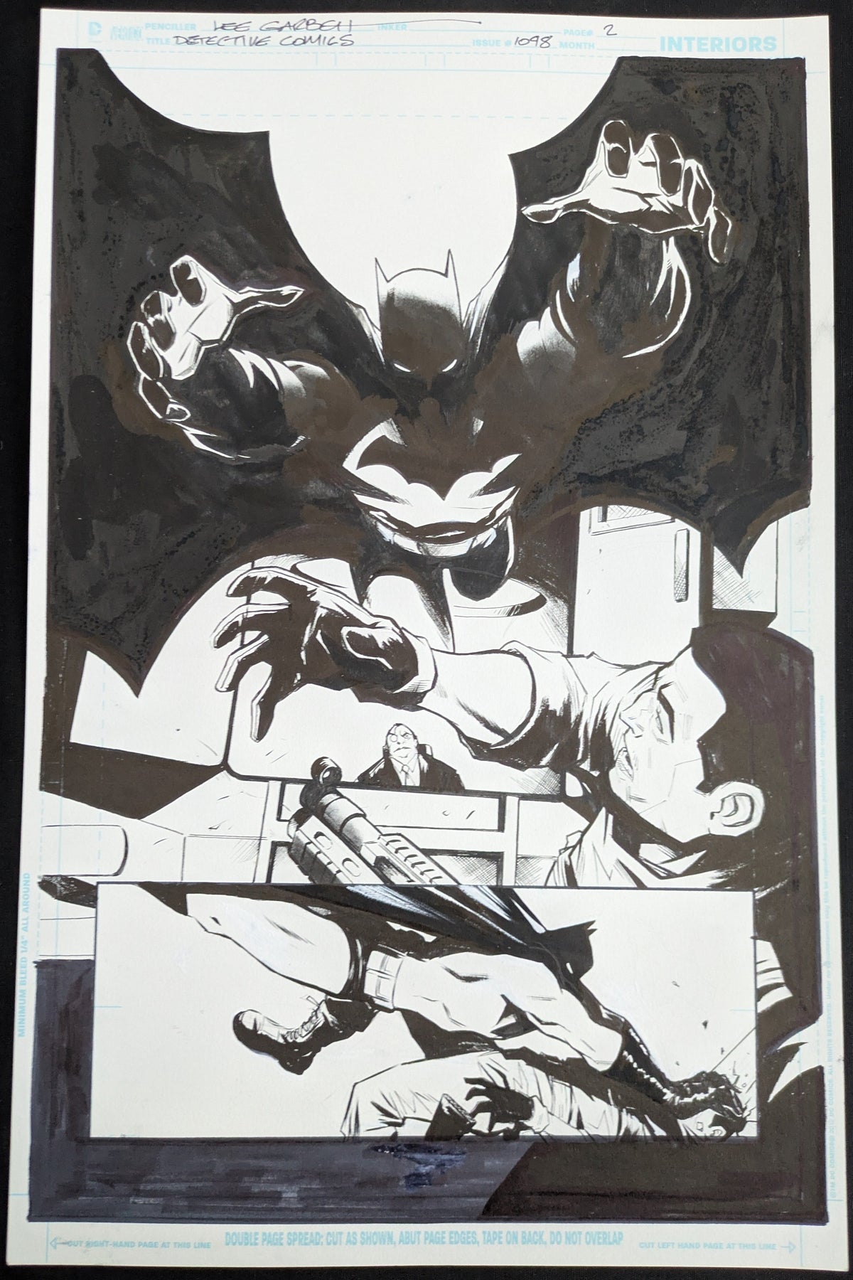 Original Lee Garbett artwork for Batman Detective Comics #1048 page 2