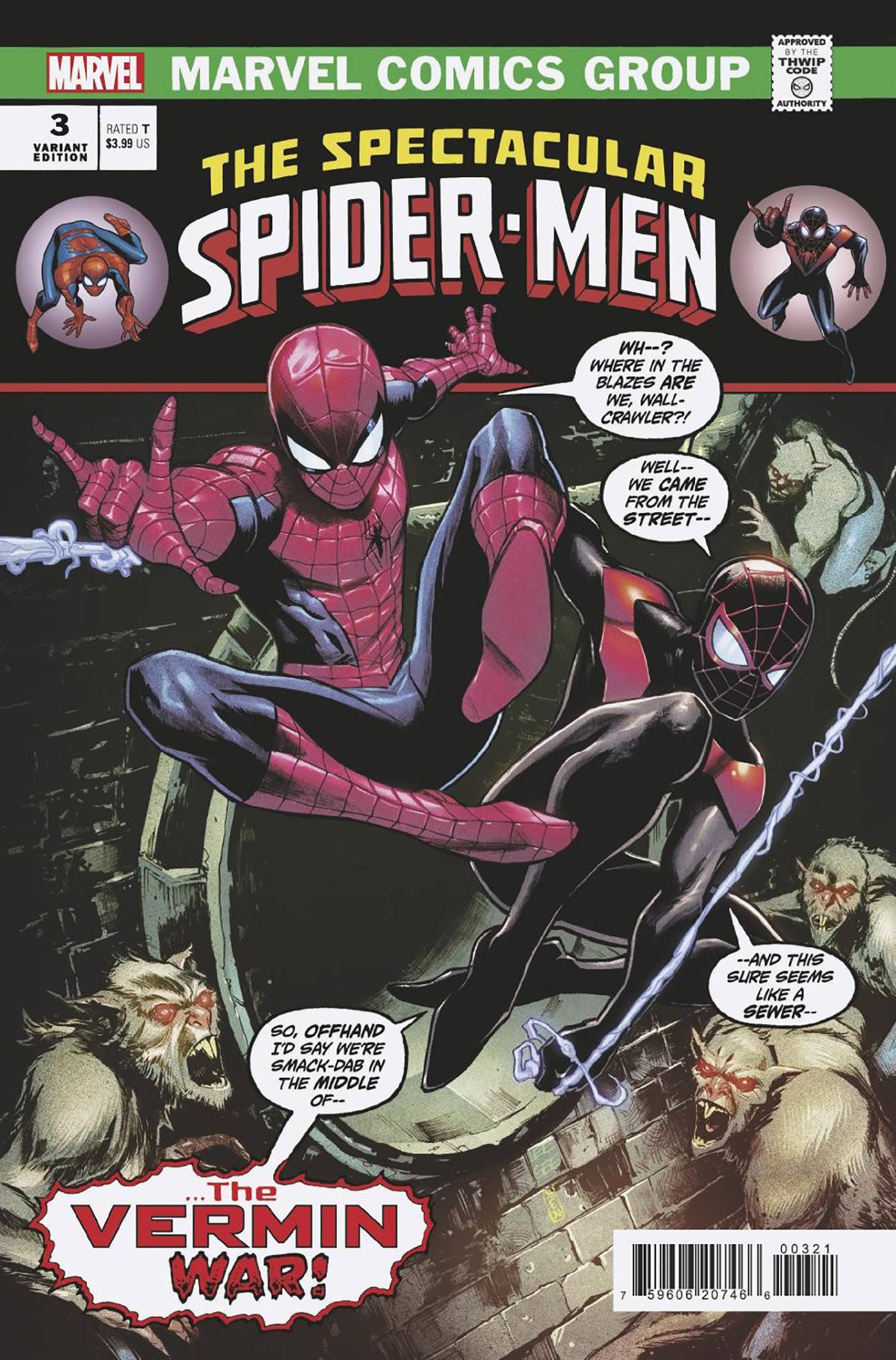 Spectacular Spider-Men #3 – Cover Box Art – Original Art